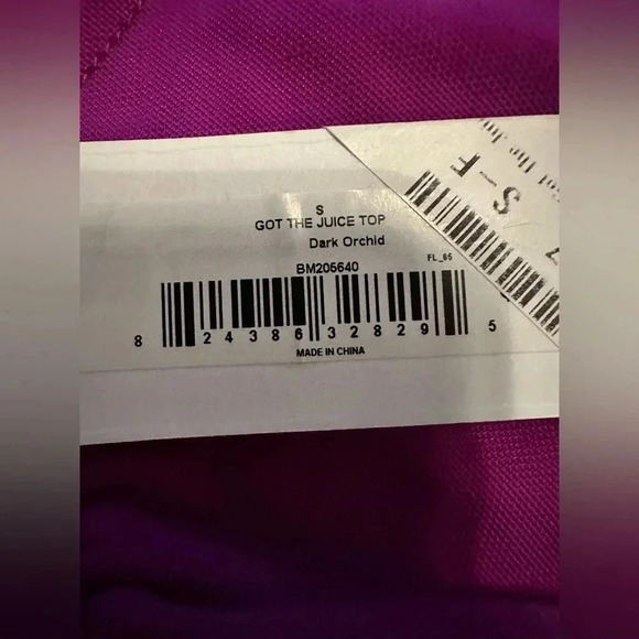 NWT Steve Madden Got the Juice sleeveless top dark orchid size S - Picture 8 of 10